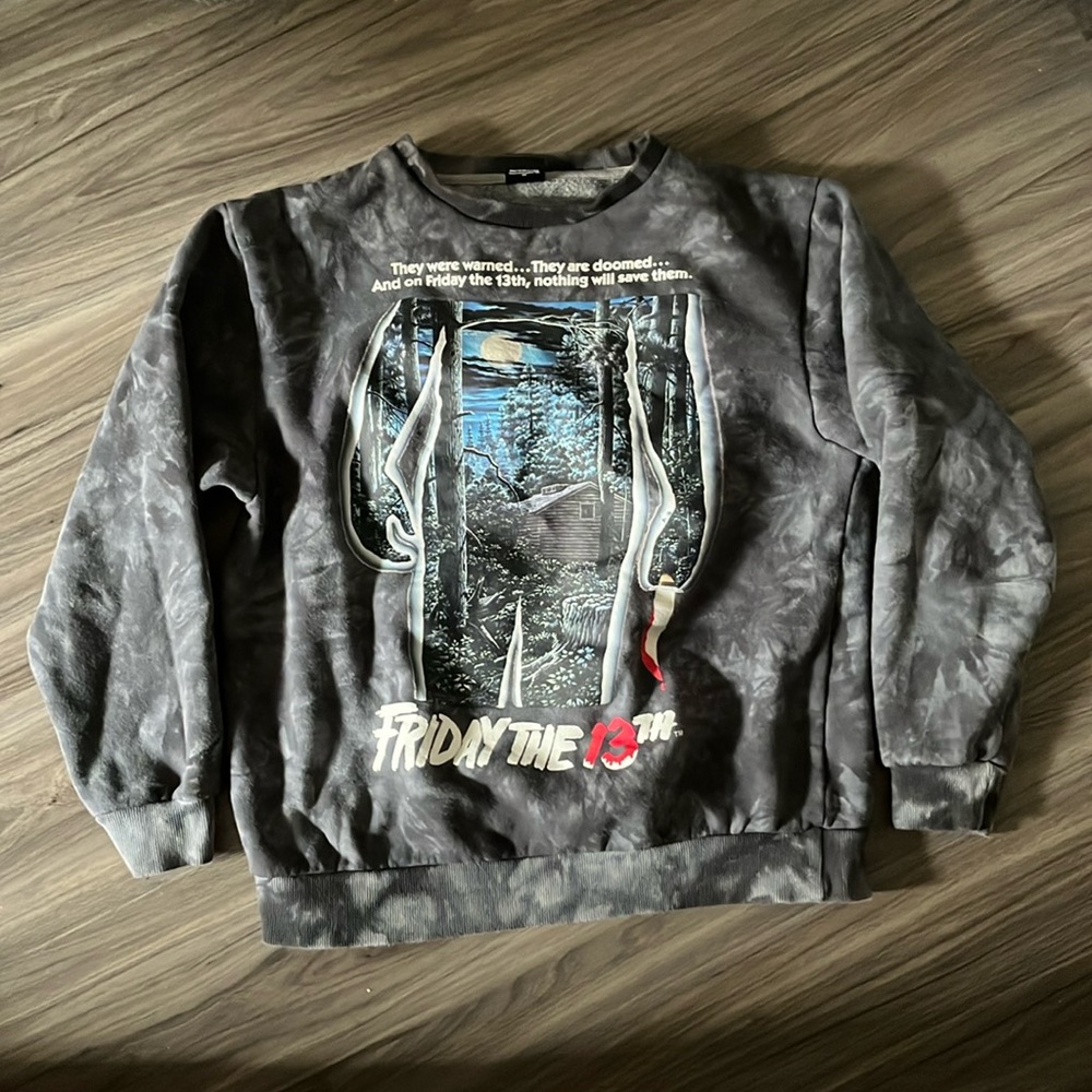 Friday the 13th x Cakeworthy Tie Dye Crewneck Sweater Jumper MEDIUM